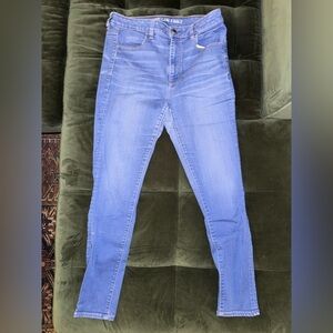 American Eagle Outfitters Light Blue Women's Super Stretch Hi-Rise Jegging Jeans